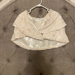 Like new only worn once Eliza J faux fur shawl